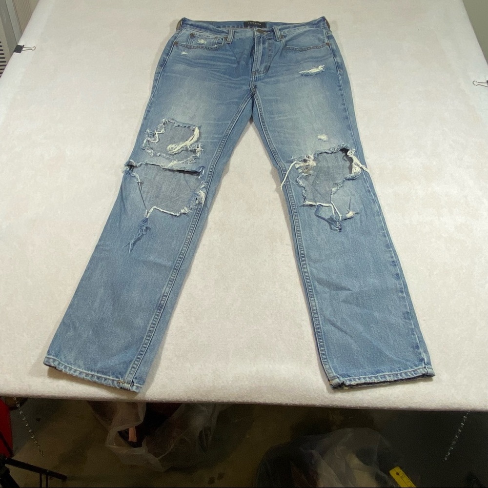 Pacsun Jeans Slim Straight Fit 30x30 Ripped Jeans light wash distressed pants